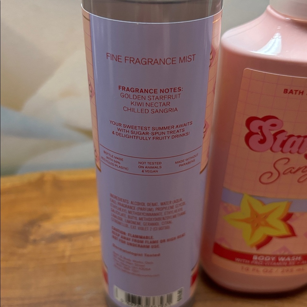 Bath & Body Works Starfruit Sangria Body Wash and Mist - Picture 2 of 2